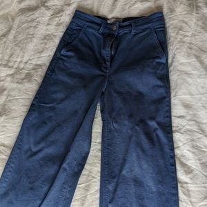 Everlane wide leg crop blue size 2 EUC